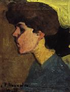 Amedeo Modigliani Head of a Woman in Profile Spain oil painting reproduction
